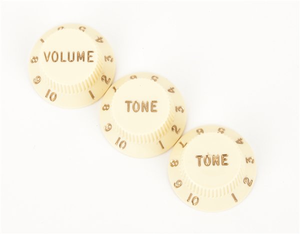 Fender - Aged strat Knobs (Volume - Tone - Tone) (3) - La Boîte Musicale - Fender -