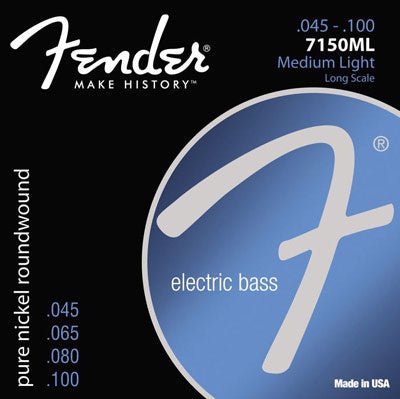 Fender Bass strings elec pure nick med 45 - 100 - La Boîte Musicale - Electric Bass Strings - Fender -