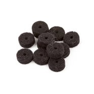 Fender - Black Strap Button Felt Washers (12) - La Boîte Musicale - Fender -
