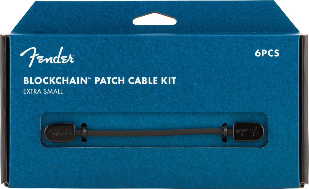 Fender - Blockchain™ Patch Cable Kit - Extra Small - Black - La Boîte Musicale - La Boîte Musicale -