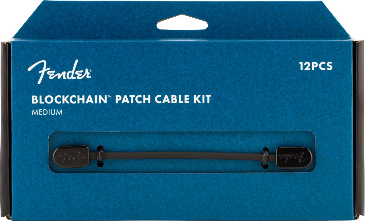 Fender Blockchain patch cable kit medium (12 pcs) - La Boîte Musicale - Fender -