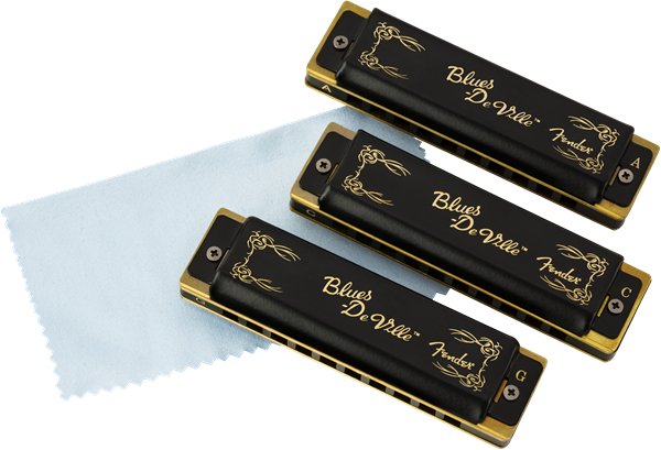 Fender - Blues DeVille Harmonica - Pack of 3 - with Case - La Boîte Musicale - Fender -