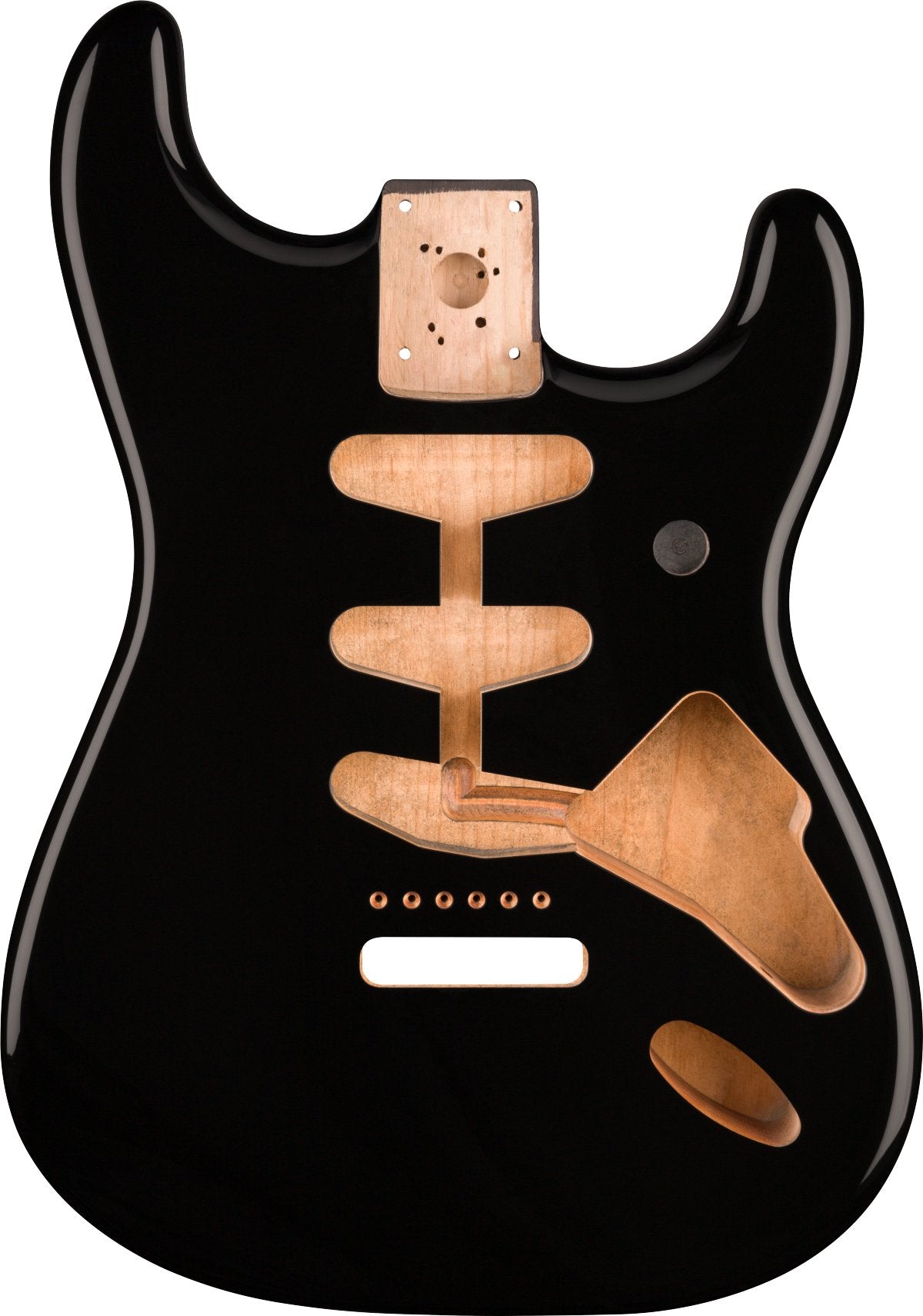 Fender - Classic Series 60's Stratocaster® SSS Alder Body Vintage Bridge Mount - Black - La Boîte Musicale - Stratocaster Bodies - Fender -