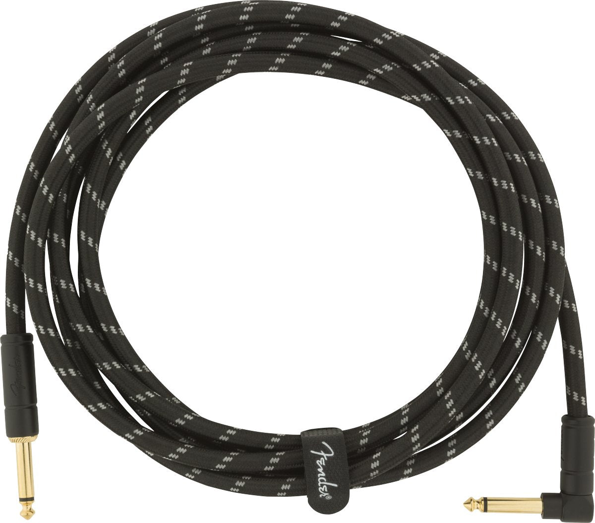Fender deluxe instrument cable 10ft black tweed - La Boîte Musicale - Fender -