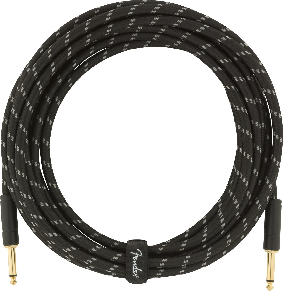 Fender - Deluxe Series Instrument Cable - Straight/Straight - 18.6' - Black Tweed - La Boîte Musicale - La Boîte Musicale -