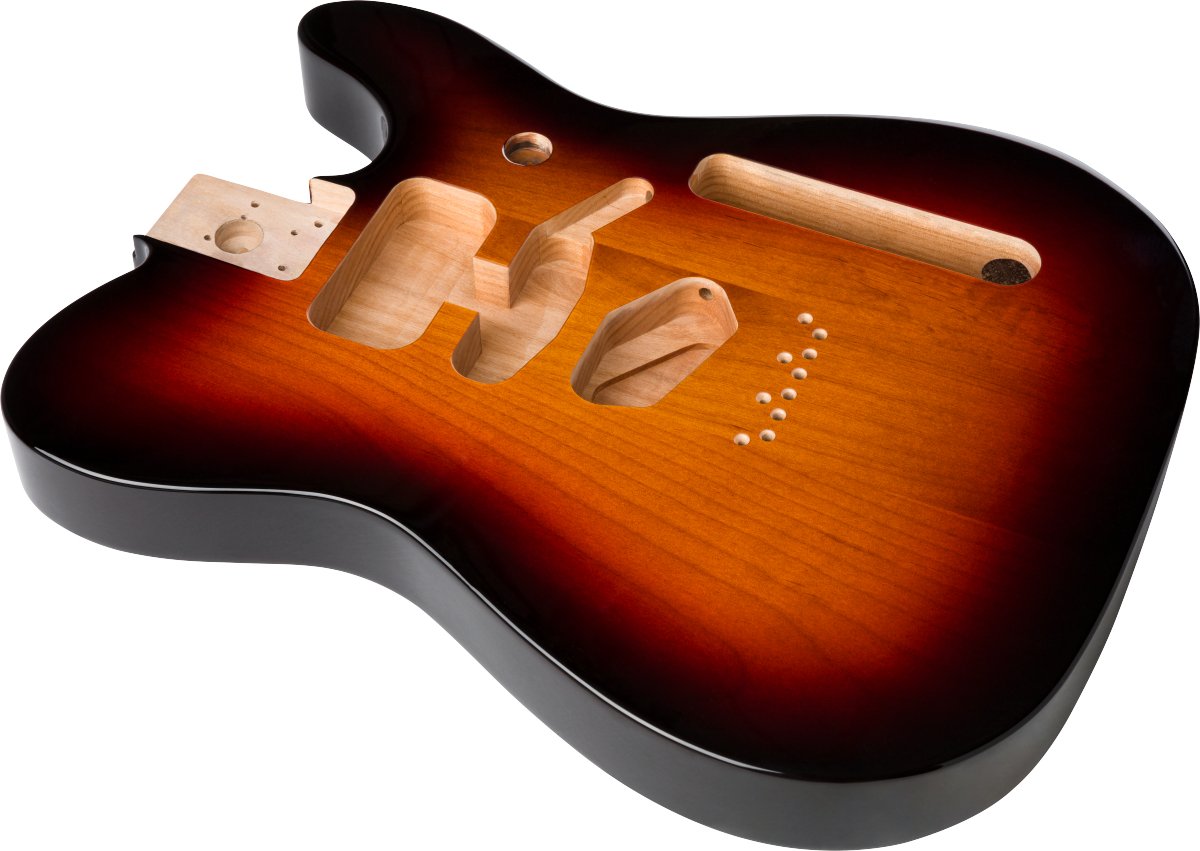 Fender - Deluxe Series Telecaster® SSH Alder Body Modern Bridge Mount 3 - Color Sunburst - La Boîte Musicale - Telecaster Bodies - Fender -