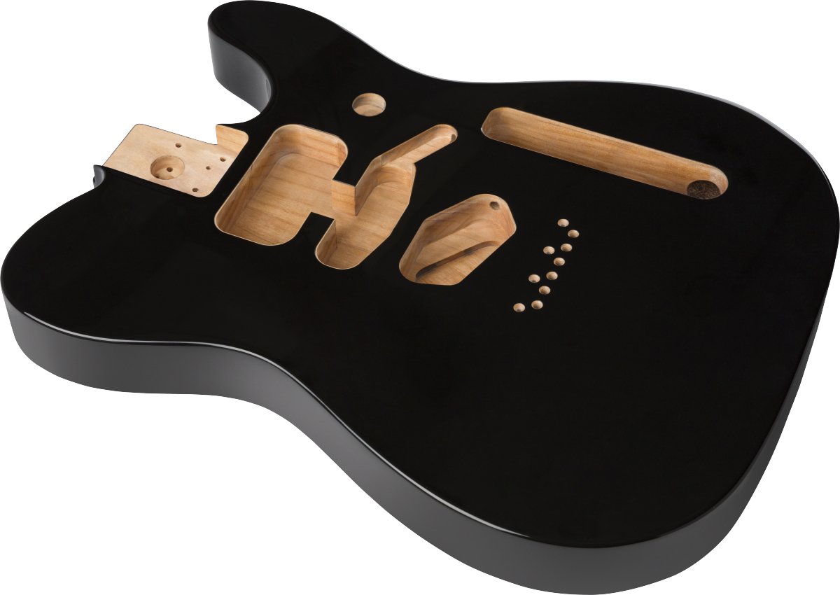 Fender - Deluxe Series Telecaster® SSH Alder Body Modern Bridge Mount - Black - La Boîte Musicale - Telecaster Bodies - Fender -