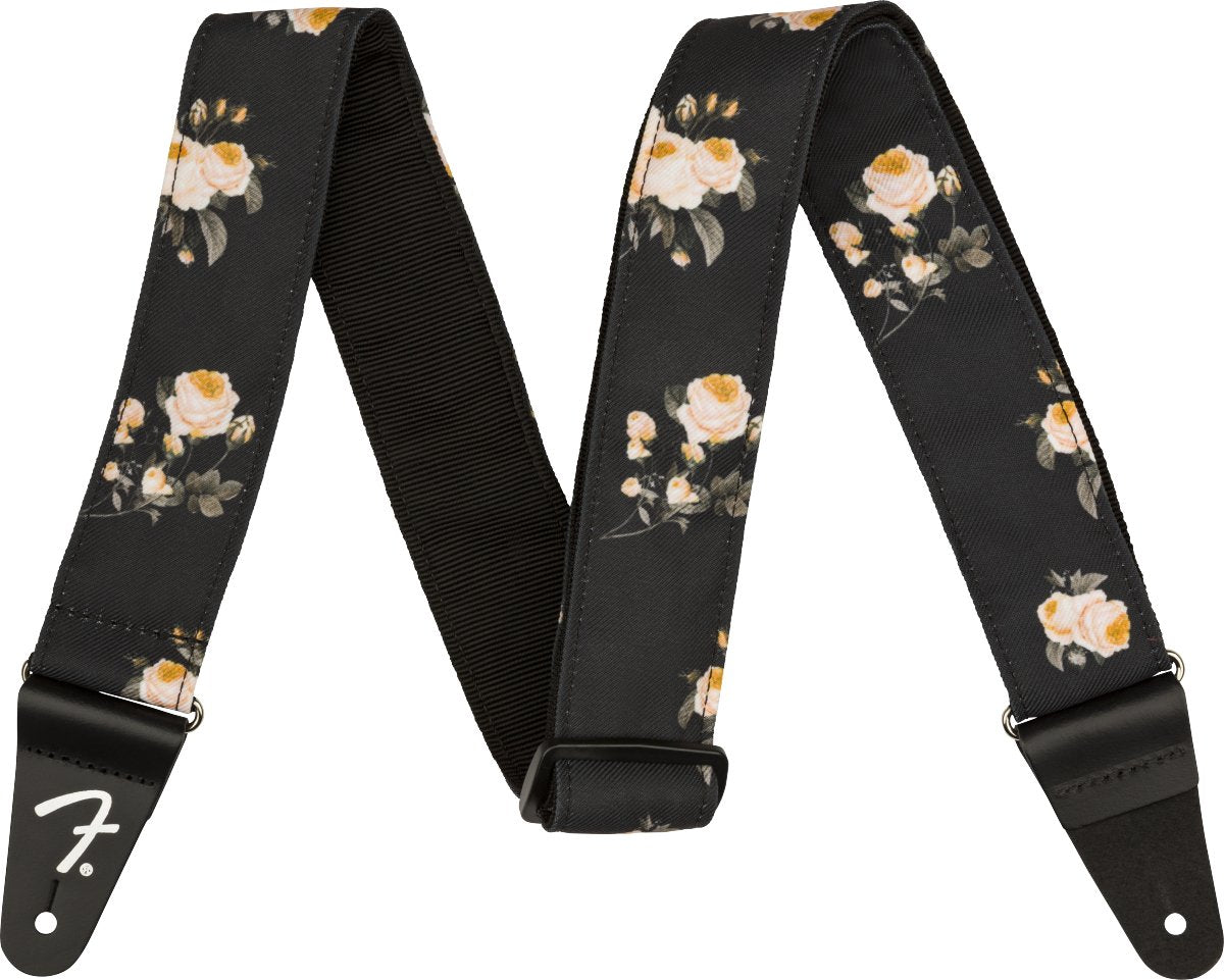 Fender - Floral Strap - Black - 2 - La Boîte Musicale - Fender -