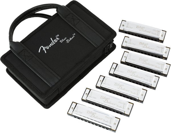 Fender Harmonica blues Deluxe set of 7 w/case - La Boîte Musicale - Fender -