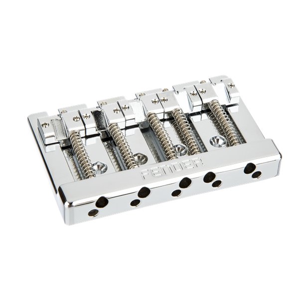 Fender® - HiMass™ 5 - String Bass Wide Bridge Assembly With Zinc Saddles - Chrome - La Boîte Musicale - Bass Bridges - Fender -