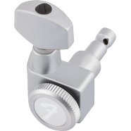 Fender - Locking Stratocaster®/Telecaster® Staggered Tuning Machines - Brushed Chrome (6) - La Boîte Musicale - Guitar Tuning Machines - Fender -