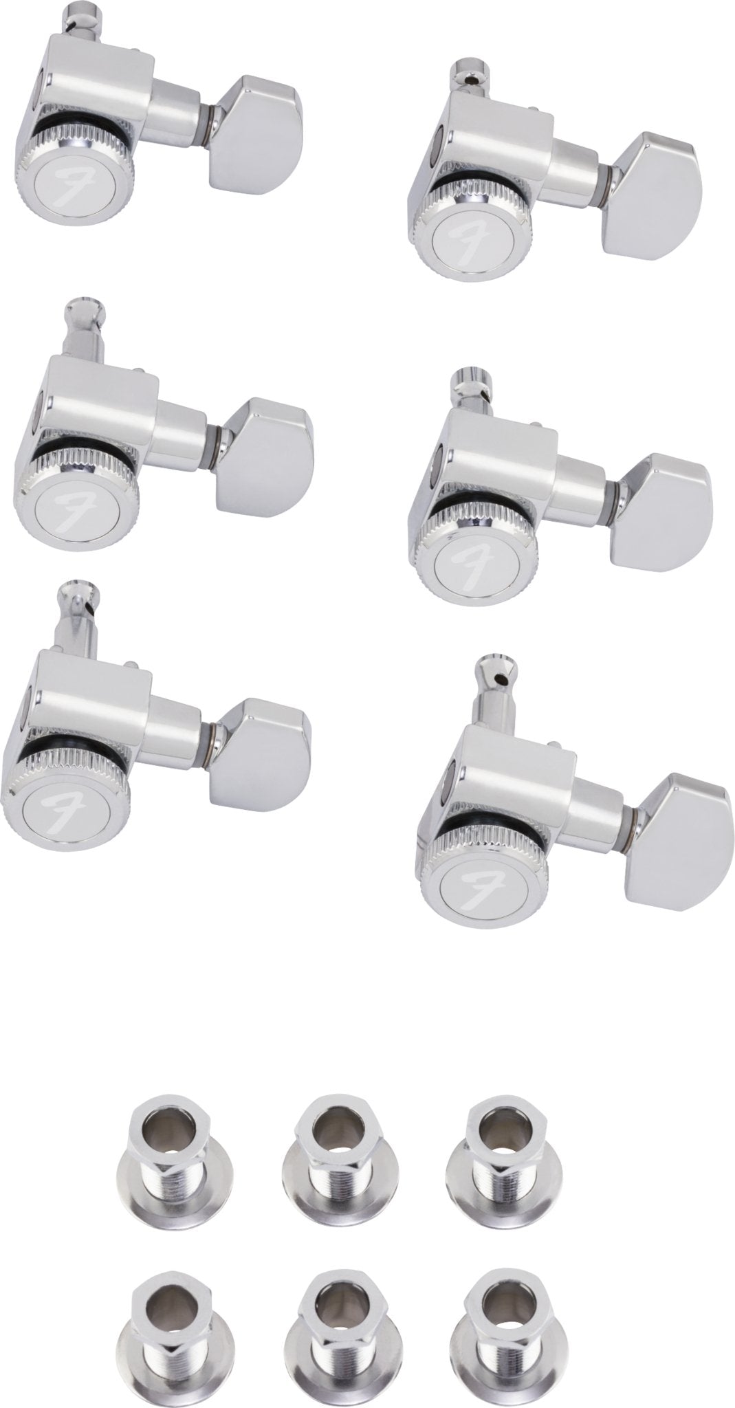 Fender - Locking Stratocaster®/Telecaster® Tuning Machines Polished Chrome - La Boîte Musicale - Guitar Tuning Machines - Fender -