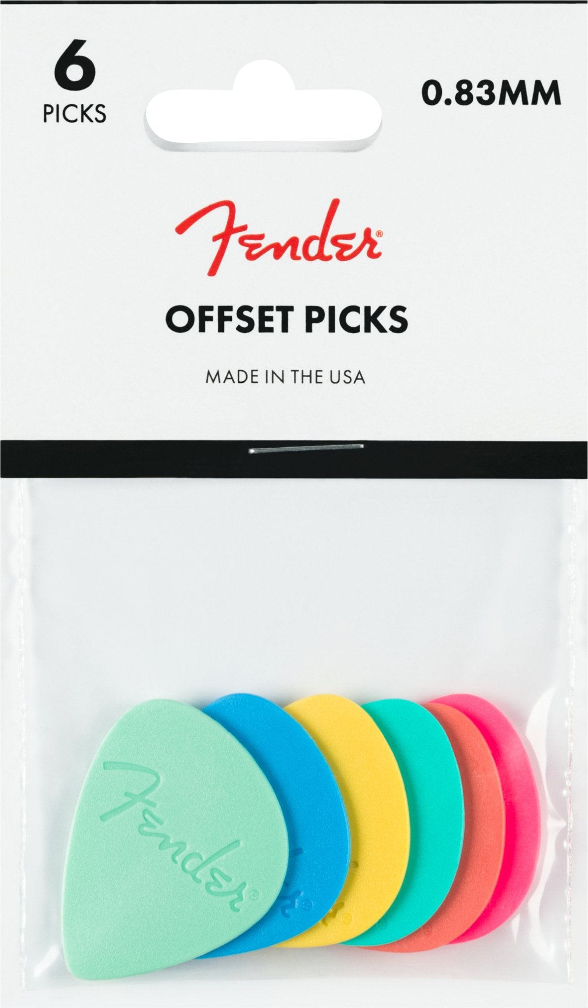 Fender - Offset Picks (6) - La Boîte Musicale - pick - Fender -