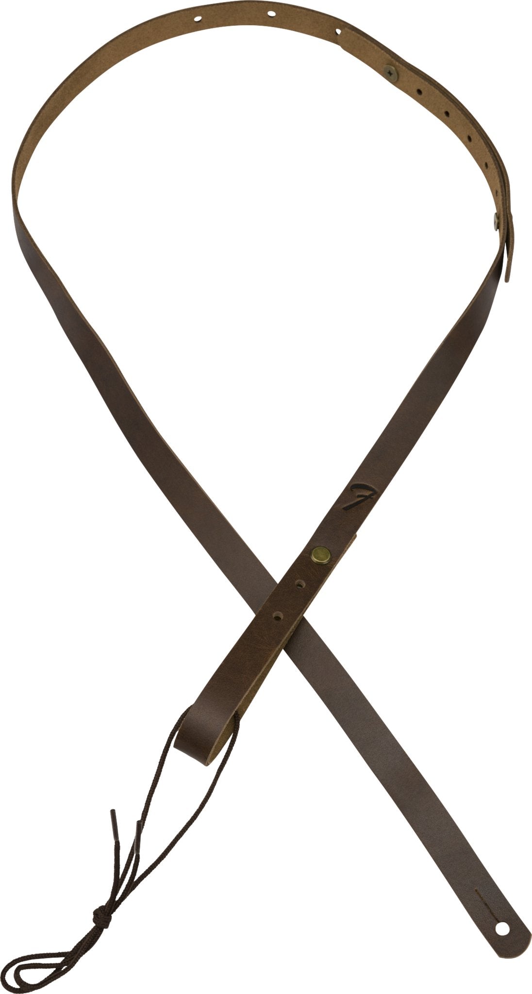 Fender - Paramount Mandolin Leather Strap - Brown - La Boîte Musicale - Fender -