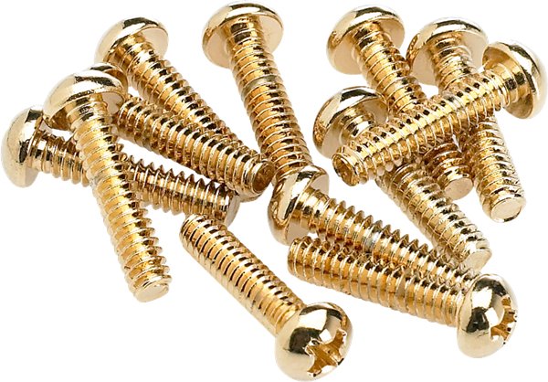 Fender - Pickup and Selector Switch Mounting Screws (12) (Gold) - La Boîte Musicale - Guitar Mounting Screws - Fender -