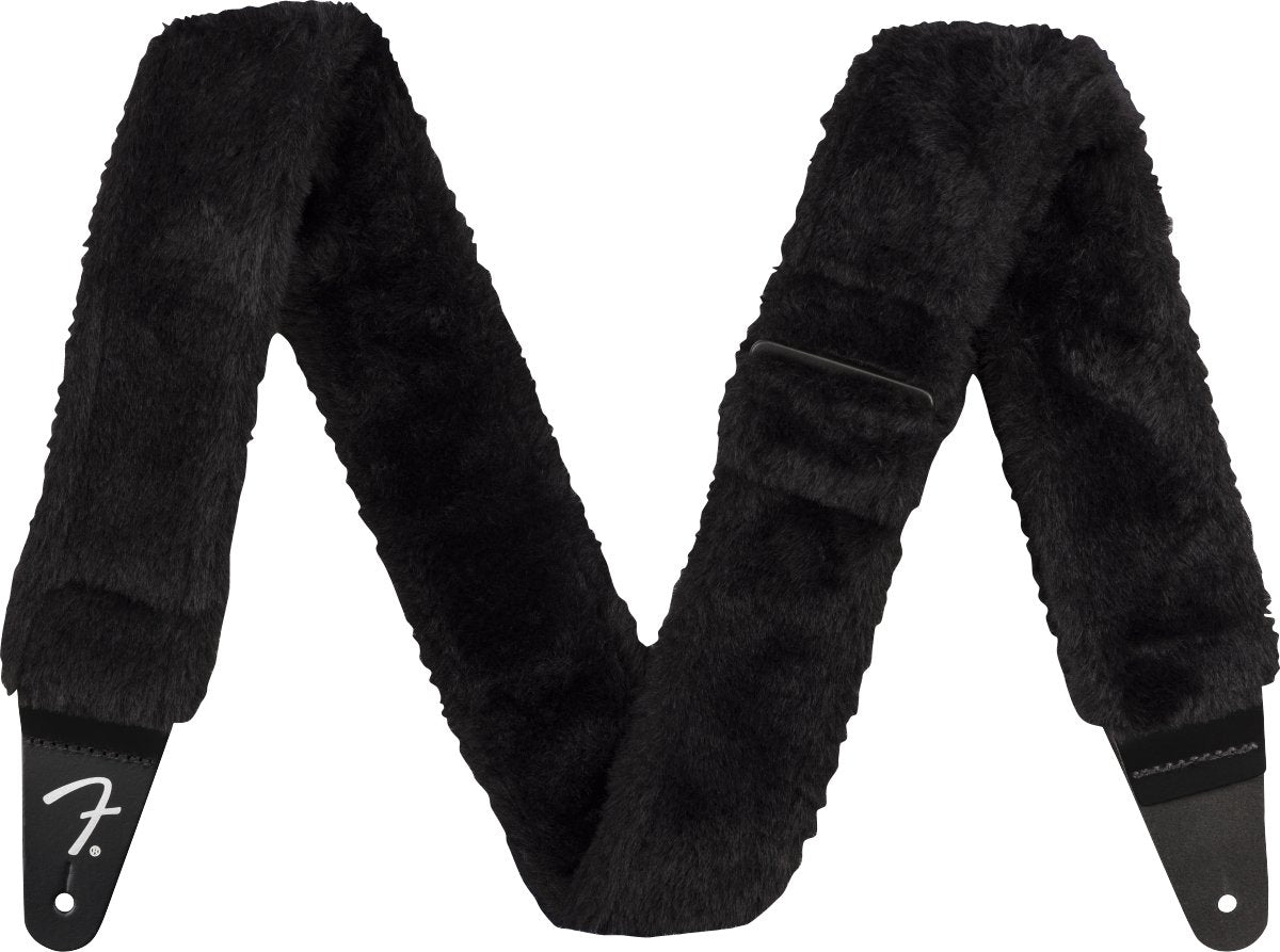 Fender - Poodle Plush Strap, Black - La Boîte Musicale - Accessories - Fender -