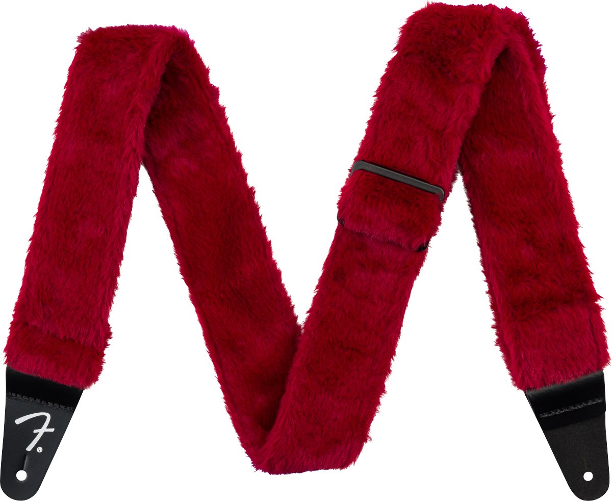 Fender - Poodle Plush Strap, Red - La Boîte Musicale - Accessories - Fender -