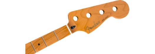 Fender - Roasted Maple Jazz Bass Neck - 20 Medium Jumbo Frets - 9.5 - Maple - C Shape - La Boîte Musicale - Jazz Bass Necks - Fender -