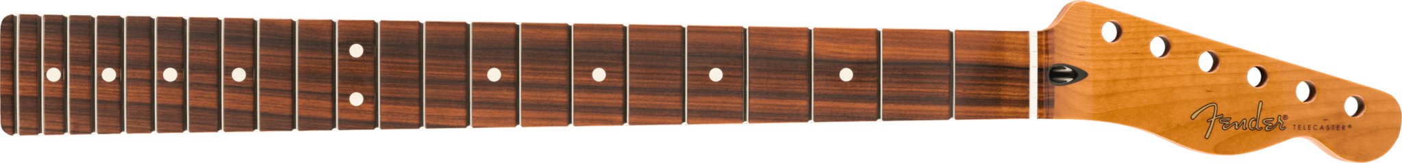 Fender - Roasted Maple Telecaster® Neck - 22 Jumbo Frets - 12 - Pau Ferro - Flat Oval Shape - La Boîte Musicale - Telecaster Necks - Fender -