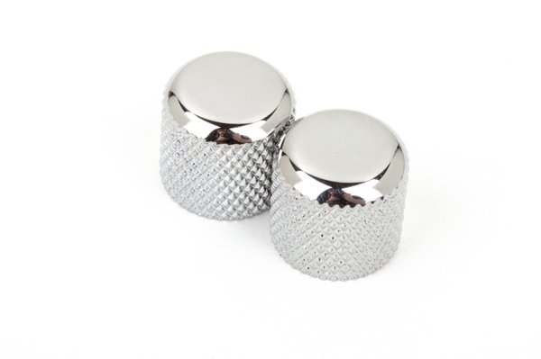 Fender Telecaster/Precision Bass Dome Knobs Chrome (2) - La Boîte Musicale - Bass Knobs - Fender -