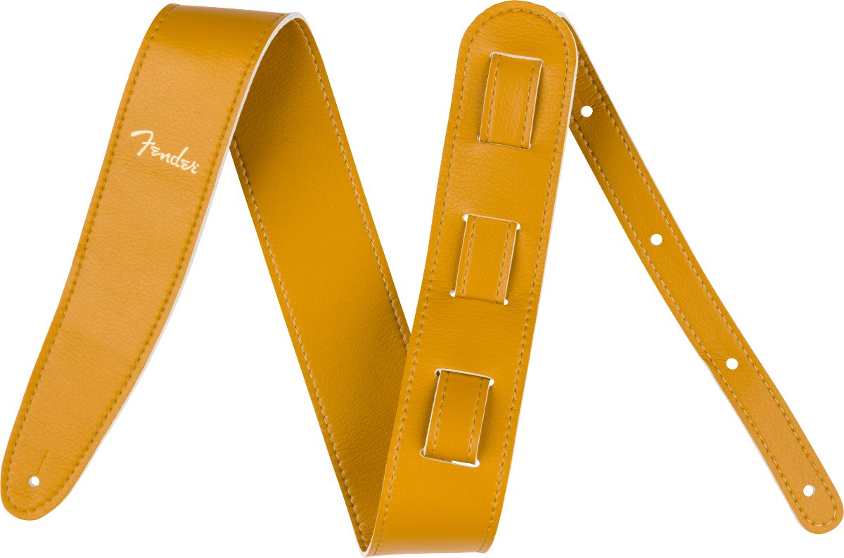 Fender - Vegan Leather Strap - Butterscotch - 2.5 - Microfiber - La Boîte Musicale - Fender -