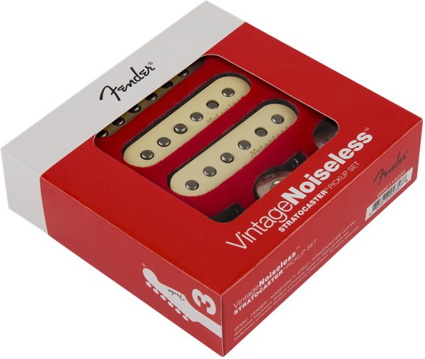 Fender - Vintage Noiseless™ Strat® Pickups - (3) - Aged White - La Boîte Musicale - Stratocaster Pickups - Fender -
