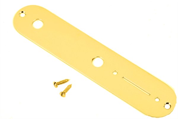 Fender - Vintage Telecaster® Control Plate - 2 - Hole (Gold) - La Boîte Musicale - Guitar Control Plates - Fender -