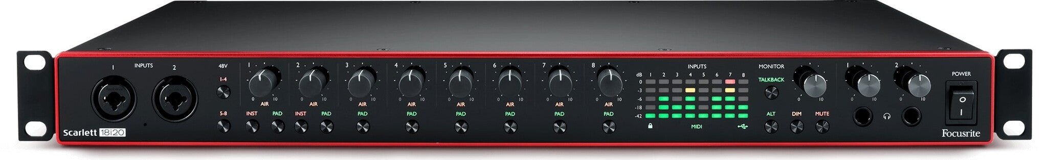 Focusrite - 18 - In / 20 - Out USB Audio Interface - La Boîte Musicale - Interfaces - Focusrite -