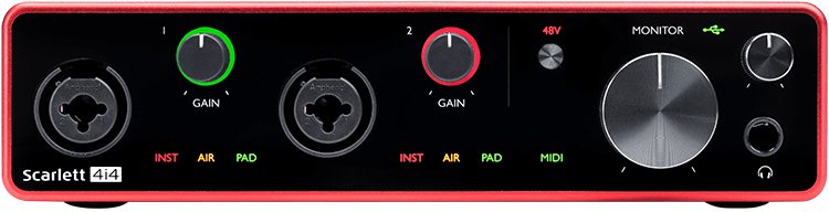 Focusrite Scarlett 4i4 - La Boîte Musicale - Interfaces - Focusrite -