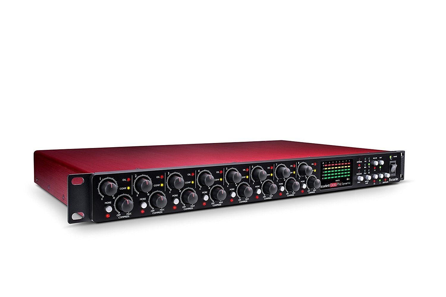 Focusrite - Scarlett Dynamic Eight - channel Mic Preamp - Compressor & A - D/D - A Converter - La Boîte Musicale - La Boîte Musicale -
