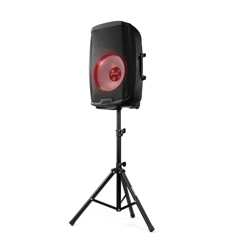 Gemini - 2000 Watt 15” Active Multi - led Bluetooth Loudspeaker With Stand - La Boîte Musicale - Gemini -