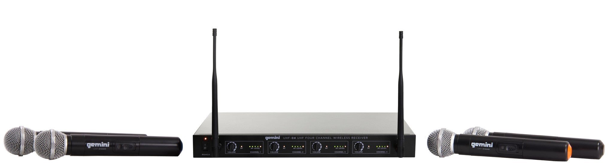 Gemini - Four Channel Wireless Handheld Microphone System - La Boîte Musicale - Microphones - Gemini -