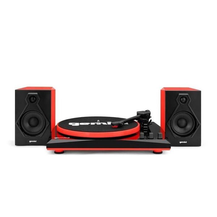 Gemini Stereo Turntable System - Black / Red - La Boîte Musicale - Turntable - Gemini -