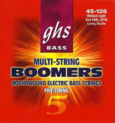GHS bass strings elec 5 Strings Med Light - La Boîte Musicale - Electric Bass Strings - GHS -