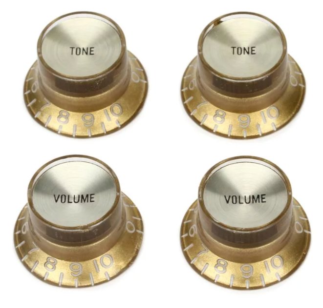 Gibson aged top hat knobs (4) - La Boîte Musicale - Gibson -