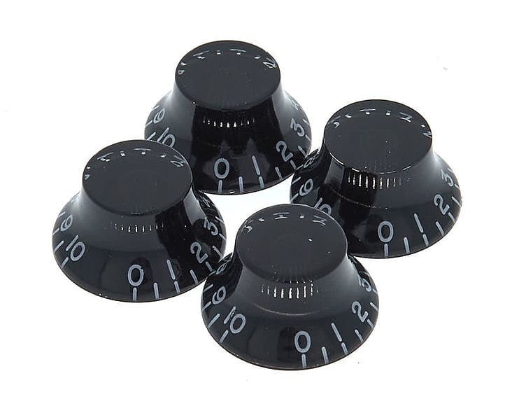 Gibson Top Hat Knobs (4) / Black - La Boîte Musicale - Gibson -