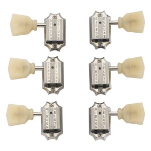 Gibson - Vintage Nickel Machine Heads (With Pearloid Buttons) - La Boîte Musicale - Guitar Tuning Machines - Gibson -