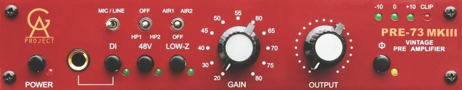 Golden Age Project PRE - 73 MKIII Mic Preamp Single - Channel style 1073 - La Boîte Musicale - Preamps - Golden Age Project -