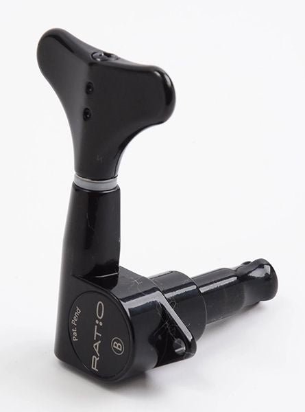 Graph Tech Guitar Bass Ratio 4 String - 2 + 2 Y - Style Button - Black - La Boîte Musicale - Bass Tuning Machines - Graph Tech Guitar -