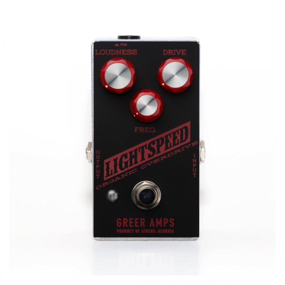 Greer Amps Lightspeed Organic Overdrive - Game Day Black - La Boîte Musicale - Overdrive - Greer Amps -