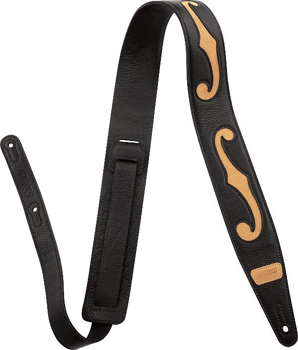 Gretsch - F - Hole Guitar Strap - Black 2.5 - La Boîte Musicale - Gretsch -
