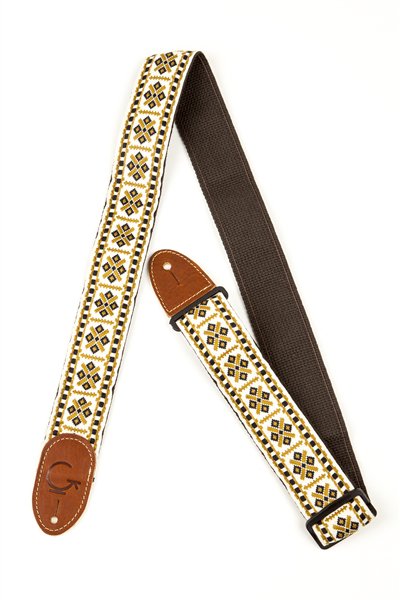 Gretsch - G Brand Strap Diamond Brown Ends - La Boîte Musicale - Gretsch -