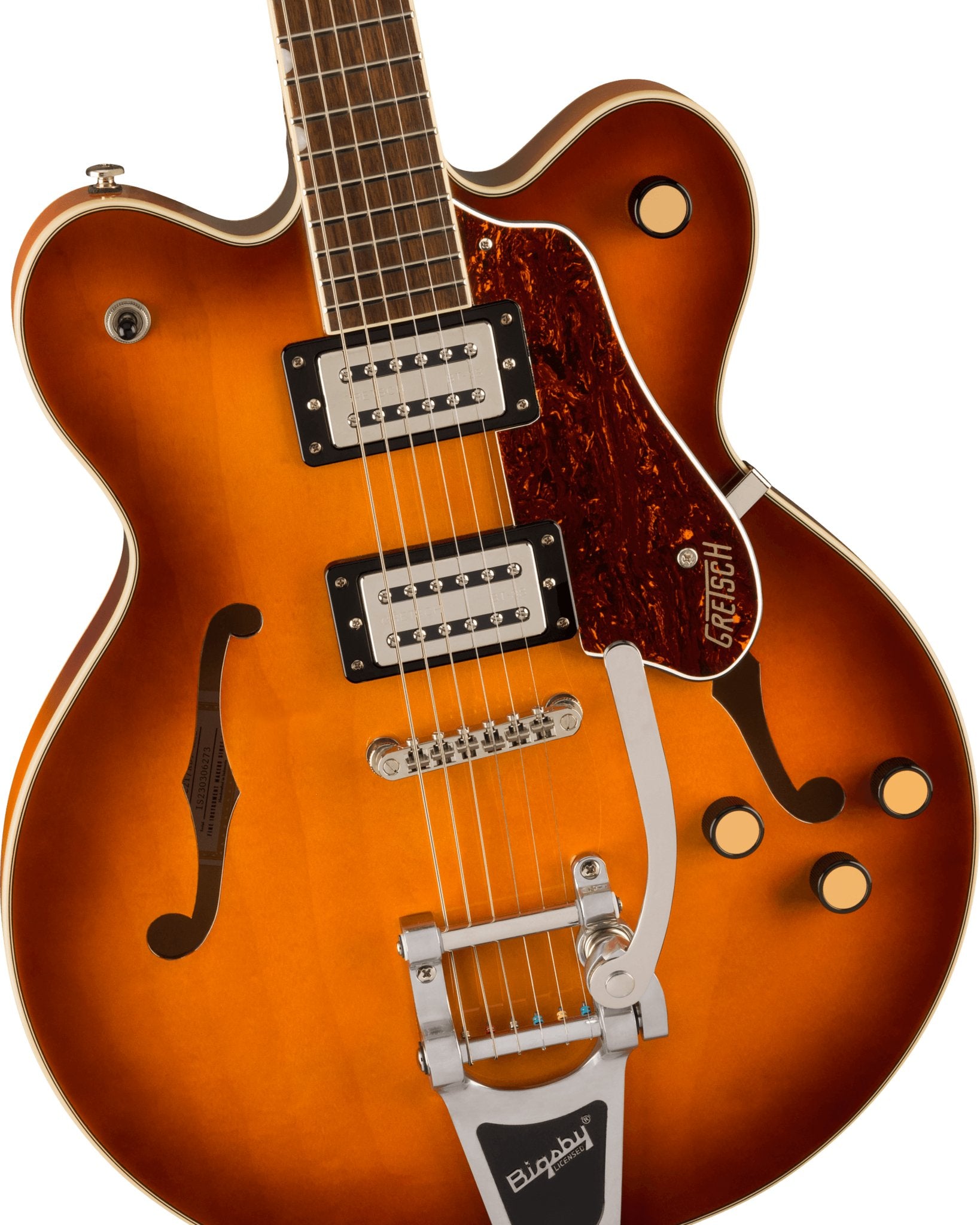 Gretsch - G2622T Streamliner™ Center Block Double - Cut with Bigsby® - Laurel Fingerboard - Broad’Tron™ BT - 3S Pickups - Abbey Ale - La Boîte Musicale - Electric Guitars - Gretsch -