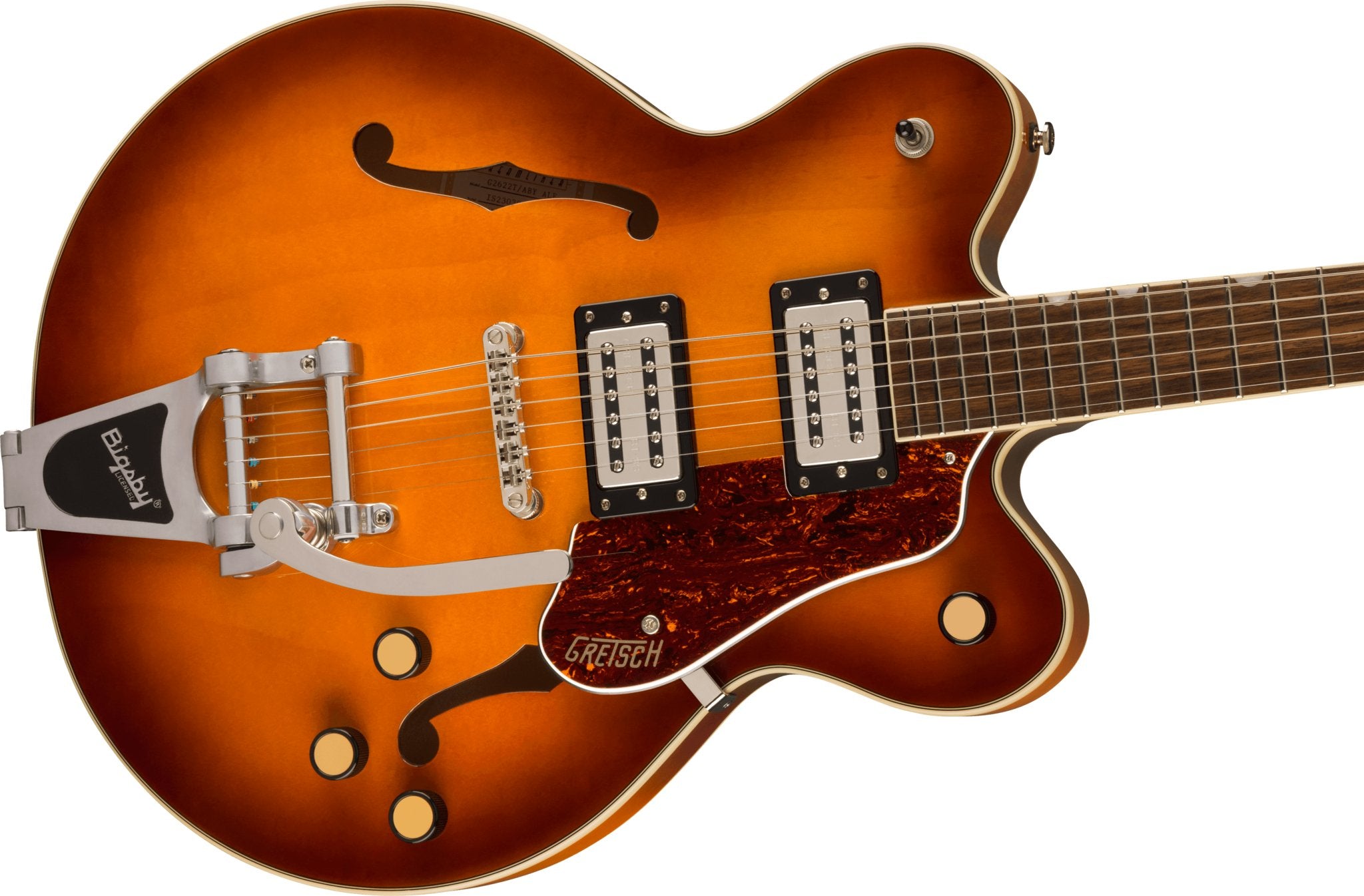 Gretsch - G2622T Streamliner™ Center Block Double - Cut with Bigsby® - Laurel Fingerboard - Broad’Tron™ BT - 3S Pickups - Abbey Ale - La Boîte Musicale - Electric Guitars - Gretsch -