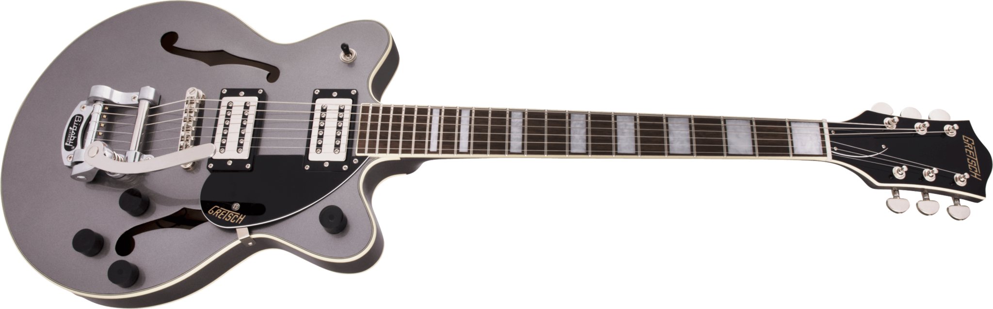 Gretsch - G2655T Streamliner™ Center Block Jr. with Bigsby® - Laurel Fingerboard - Broad'Tron™ BT - 2S Pickups - Phantom Metallic - La Boîte Musicale - Electric Guitars - Gretsch -