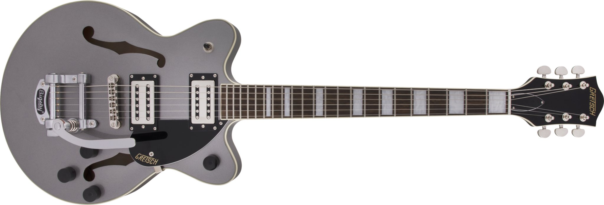 Gretsch - G2655T Streamliner™ Center Block Jr. with Bigsby® - Laurel Fingerboard - Broad'Tron™ BT - 2S Pickups - Phantom Metallic - La Boîte Musicale - Electric Guitars - Gretsch -
