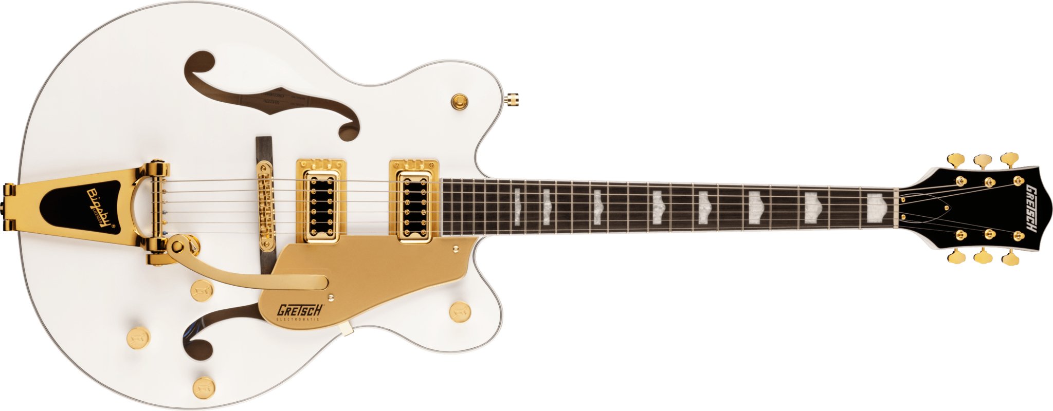 Gretsch - G5422TG Electromatic® Classic Hollow Body Double - Cut with Bigsby® and Gold Hardware - Laurel Fingerboard - Snowcrest White - La Boîte Musicale - La Boîte Musicale -