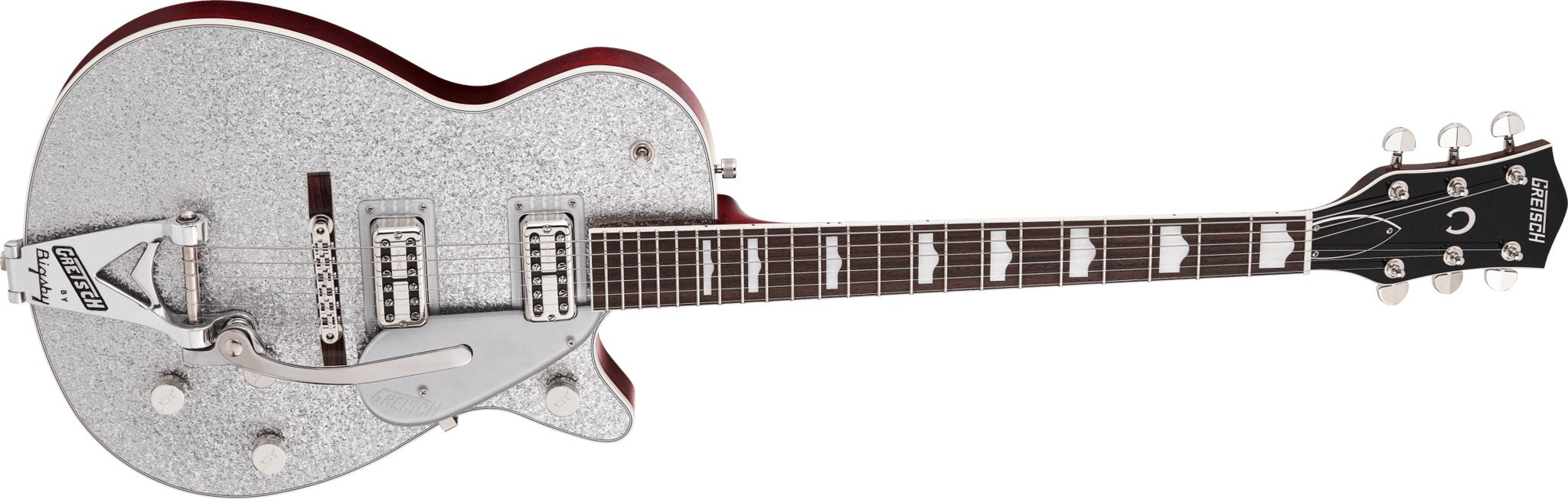 Gretsch - G6129T - 89 Vintage Select '89 Sparkle Jet™ with Bigsby® - Rosewood Fingerboard - Silver Sparkle - La Boîte Musicale - Electric Guitars - Gretsch -