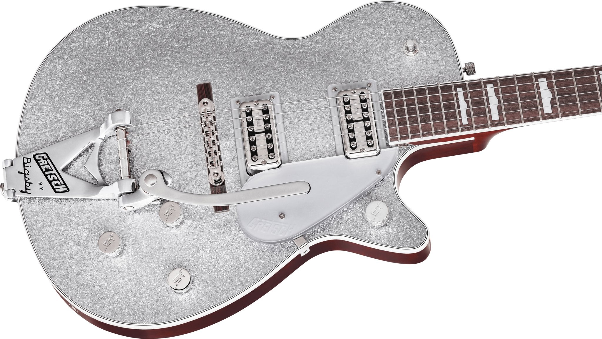Gretsch - G6129T - 89 Vintage Select '89 Sparkle Jet™ with Bigsby® - Rosewood Fingerboard - Silver Sparkle - La Boîte Musicale - Electric Guitars - Gretsch -