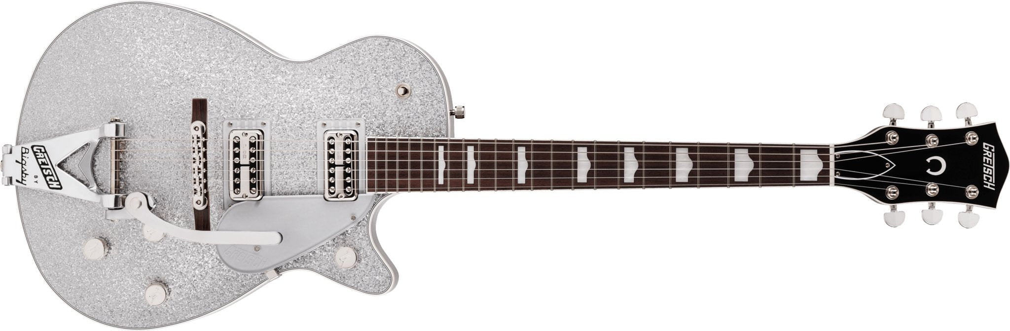 Gretsch - G6129T - 89 Vintage Select '89 Sparkle Jet™ with Bigsby® - Rosewood Fingerboard - Silver Sparkle - La Boîte Musicale - Electric Guitars - Gretsch -